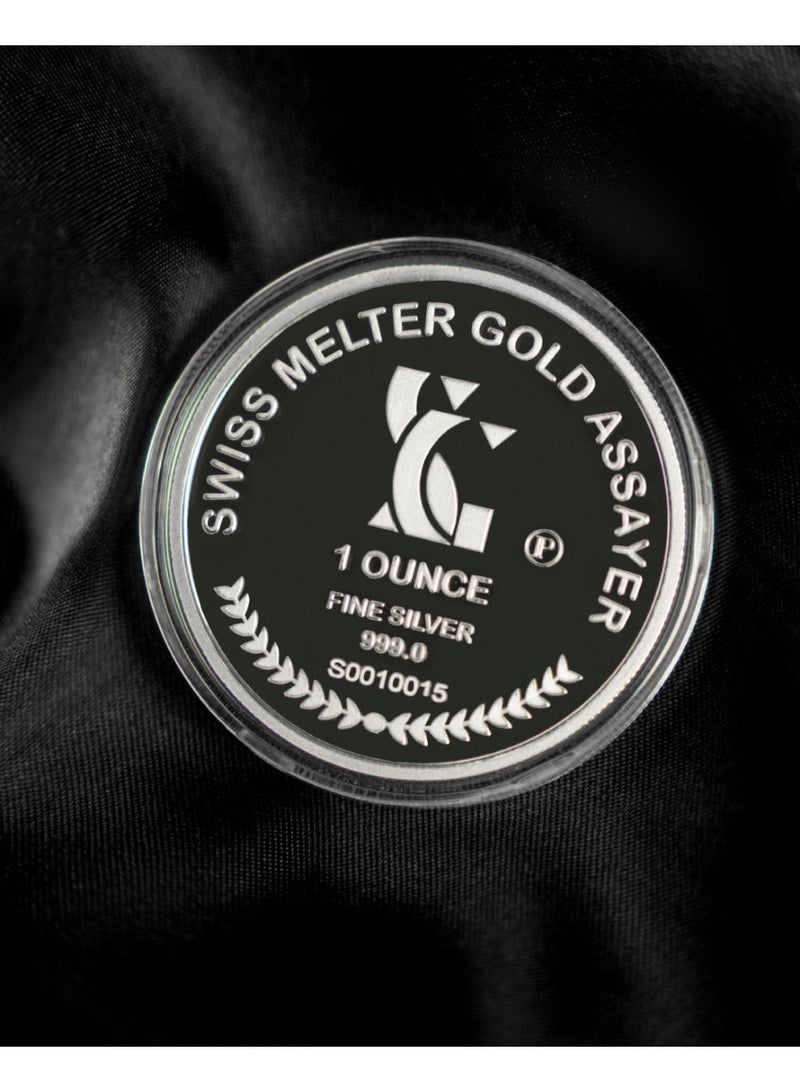 Swiss gold Silver 1 OZ Coin - Hatha Min Fadl Rabbi - Image 2